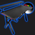 Геймерський стіл CRF4010RGB Чорний – стиль та RGB підсвітка