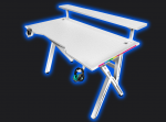 Геймерський стіл CRF4011RGB Білий – стильне RGB підсвічування