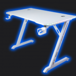 Геймерський стіл CRF4577RGB Білий – RGB підсвічування для гри