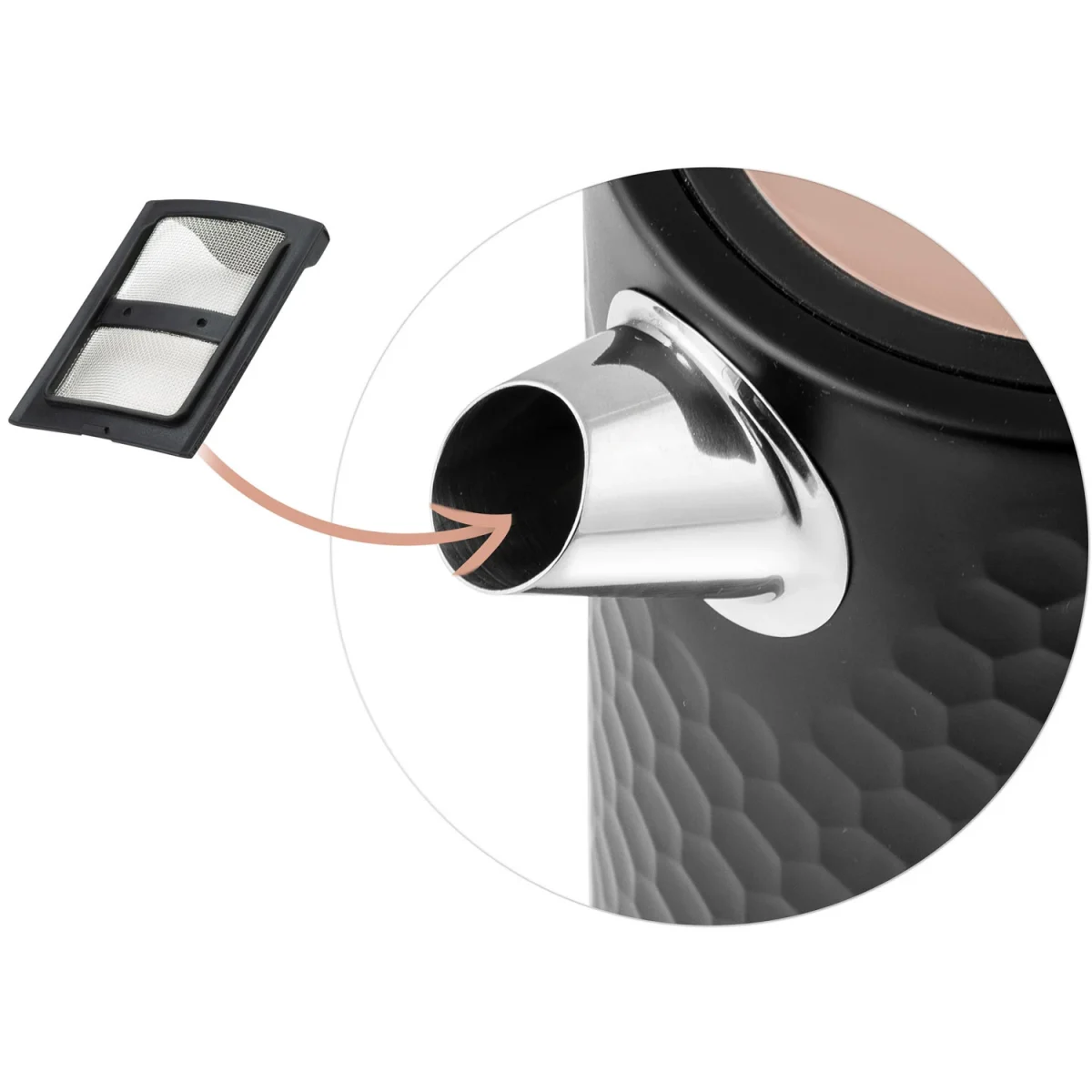 Електрочайник 1.7л Berdsen BD-705 чорно-мідний - Зображення 11