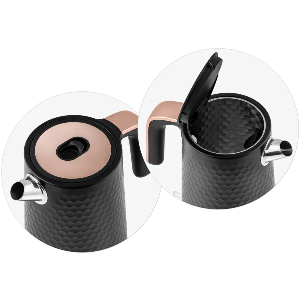 Електрочайник 1.7л Berdsen BD-705 чорно-мідний - Зображення 12