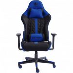 Елегантне і зносостійке геймерське крісло KRAKEN HELIOS чорно-синє - Зображення 2