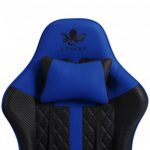 Елегантне і зносостійке геймерське крісло KRAKEN HELIOS чорно-синє - Зображення 6