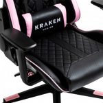 Геймерське крісло KRAKEN HELIOS чорно-рожева екошкіра для стильних гравців - Зображення 9