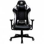 Сучасне геймерське крісло KRAKEN HELIOS чорно-срібляста екошкіра - Зображення 2