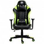 Ергономічне та стильне геймерське крісло KRAKEN HELIOS з чорно-зеленої екошкіри - Зображення 2