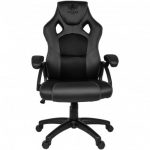 Надійне і стильне геймерське крісло KRAKEN DRAKON з чорної екошкіри - Зображення 2