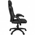 Надійне і стильне геймерське крісло KRAKEN DRAKON з чорної екошкіри - Зображення 3