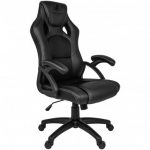 Надійне і стильне геймерське крісло KRAKEN DRAKON з чорної екошкіри - Зображення 7