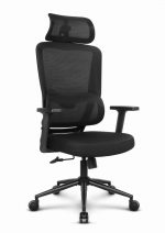 CABRO C506 тканинне офісне крісло чорна тканина зручність та стиль у чорній тканині для роботи та комфорту - Зображення 2