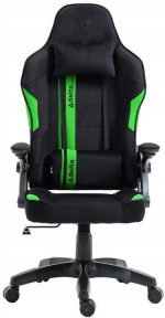 Зручне і стильне геймерське крісло KRAKEN Jupiter чорно-зелене - Зображення 3