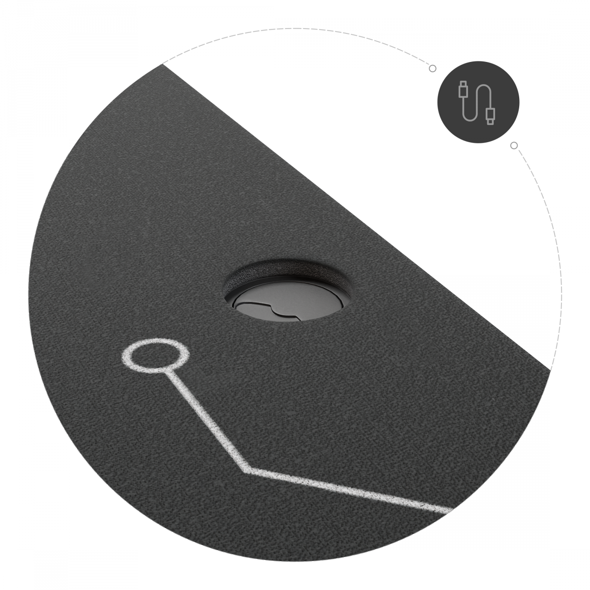 Геймерський стіл Cobra XL-Mate CRF160BK – простір для геймерів - Зображення 16