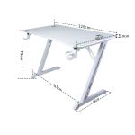 Геймерський стіл CRF4577RGB Білий – RGB підсвічування для гри - Зображення 4