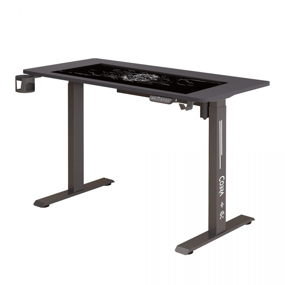 Геймерський стіл ELECTRA CRF12ELBK ЧОРНИЙ – комфортний і стильний - Зображення 9