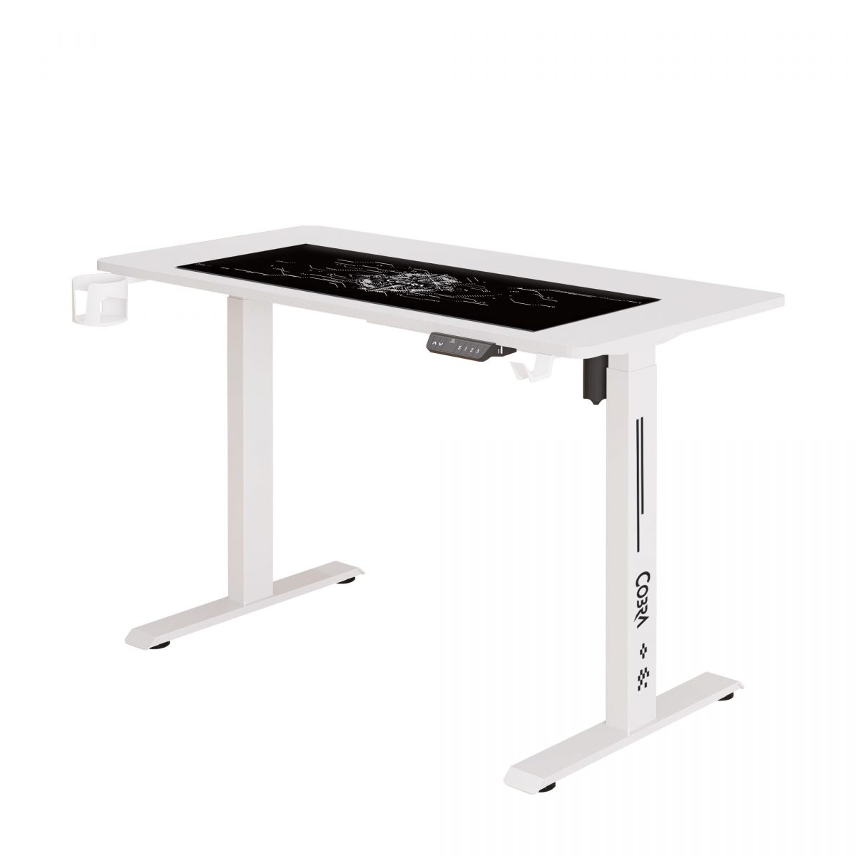 Геймерський стіл ELECTRA CRF12ELWH БІЛИЙ – елегантний білий дизайн - Зображення 4