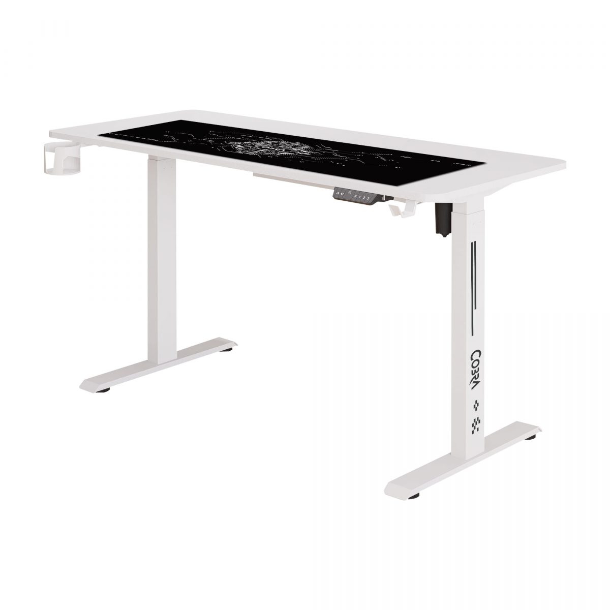 Геймерський стіл ELECTRA CRF14ELWH БІЛИЙ – стиль та комфорт - Зображення 3