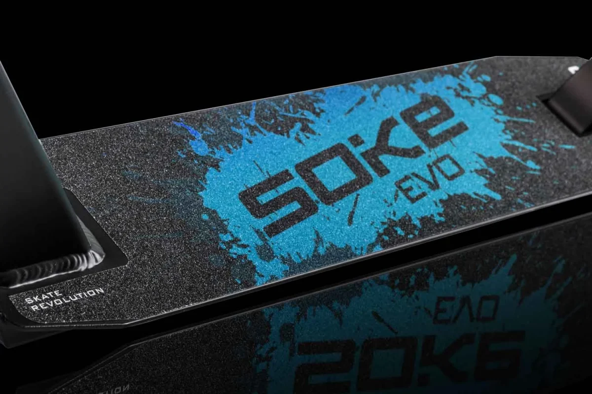 Синій самокат SOKE EVO для вуличних трюків і швидкості - Зображення 6