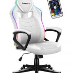 Біле геймерське крісло Huzaro Force 2.5 RGB White Mesh – сучасний дизайн