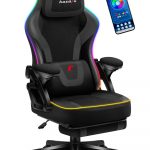 Геймерське крісло Huzaro Force 4.6 Black RGB Smart з підсвіткою