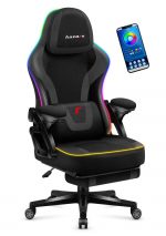 Геймерське крісло Huzaro Force 4.6 Black RGB Smart з підсвіткою