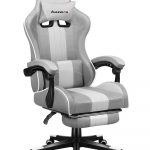 Стильне біле сітчасте геймерське крісло HUZARO Force 4.7