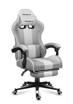 Стильне біле сітчасте геймерське крісло HUZARO Force 4.7