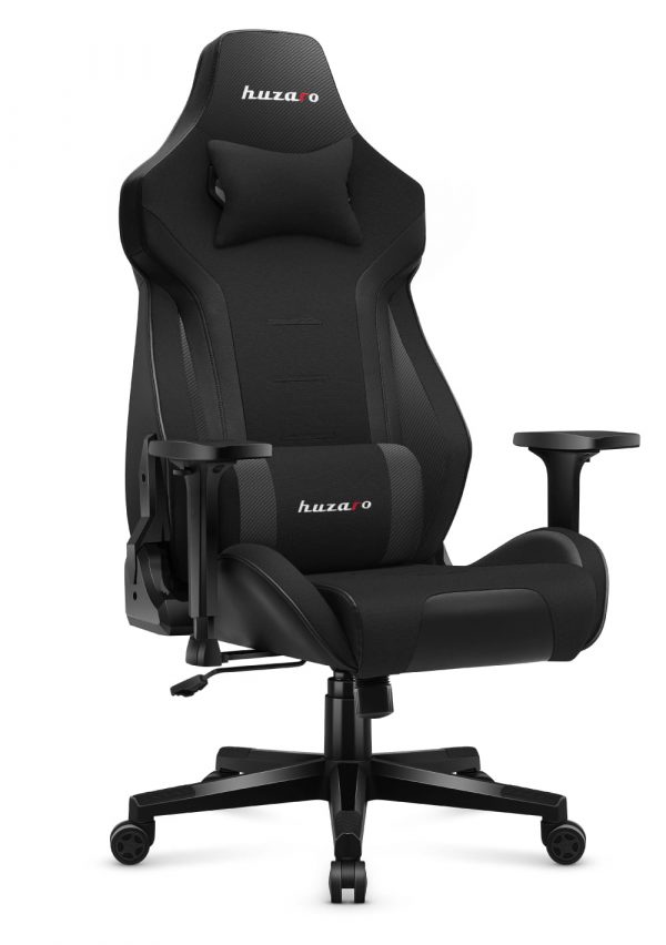 Ергономічне та міцне геймерське крісло HUZARO FORCE 7.6 Black