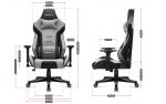 Комфортне та стильне геймерське крісло Huzaro FORCE 7.6 Grey - Зображення 4