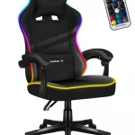 RGB-підсвічене чорне сітчасте геймерське крісло Huzaro FORCE 4.4