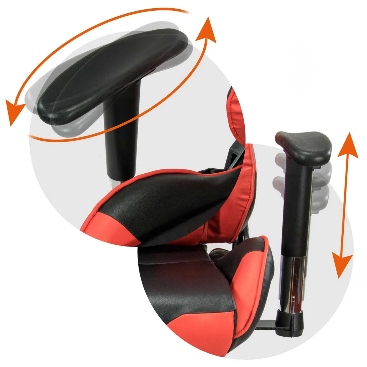 Офісне геймерське крісло Sofotel Inferno чорно-червоне для зручності та стилю - Зображення 7