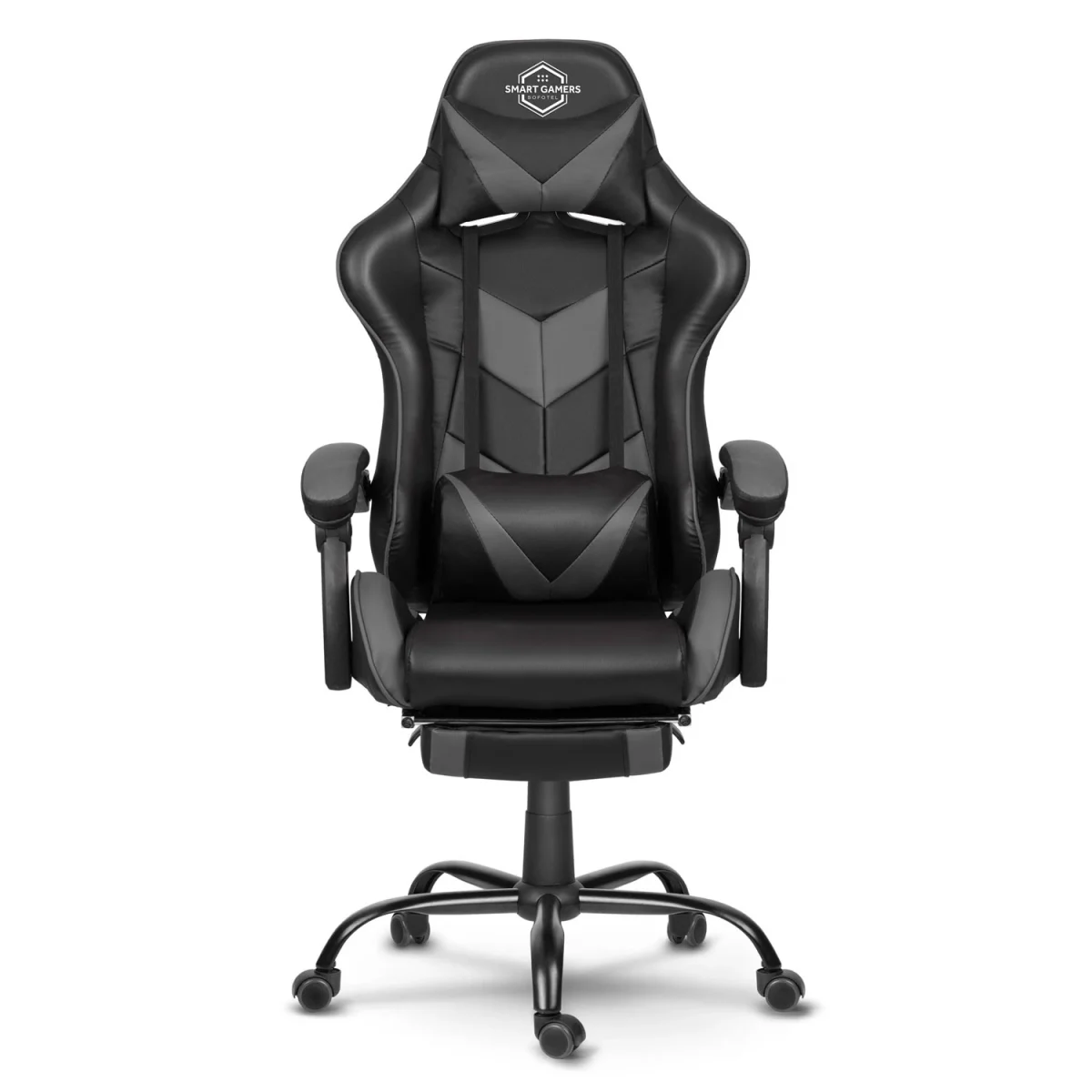 Офісне геймерське крісло Sofotel Cerber чорно-сіре для стильного комфорту - Зображення 3