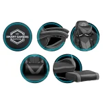 Офісне геймерське крісло Sofotel Cerber чорно-сіре для стильного комфорту - Зображення 8