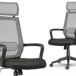 Комфортне мікросітчасте поворотне офісне крісло з механізмом TILT Nosberg