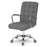 Офісне тканинне крісло Бентон сіре з комфортним сидінням - Зображення 2