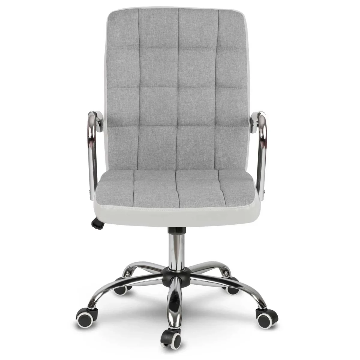 Стильне офісне крісло Benton сіро-біле для робочого простору - Зображення 3