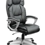 Шкіряне офісне крісло Sofotel EG-227 чорне для елегантного вигляду