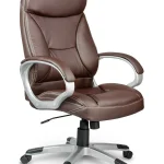 Шкіряне офісне крісло Sofotel EG-223 коричневе для елегантного інтер'єру