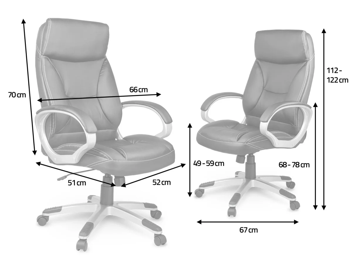 Шкіряне офісне крісло Sofotel EG-223 коричневе для елегантного інтер'єру - Зображення 4
