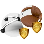 Стильне офісне крісло Sofotel Batory 240803 коричневе - Зображення 7