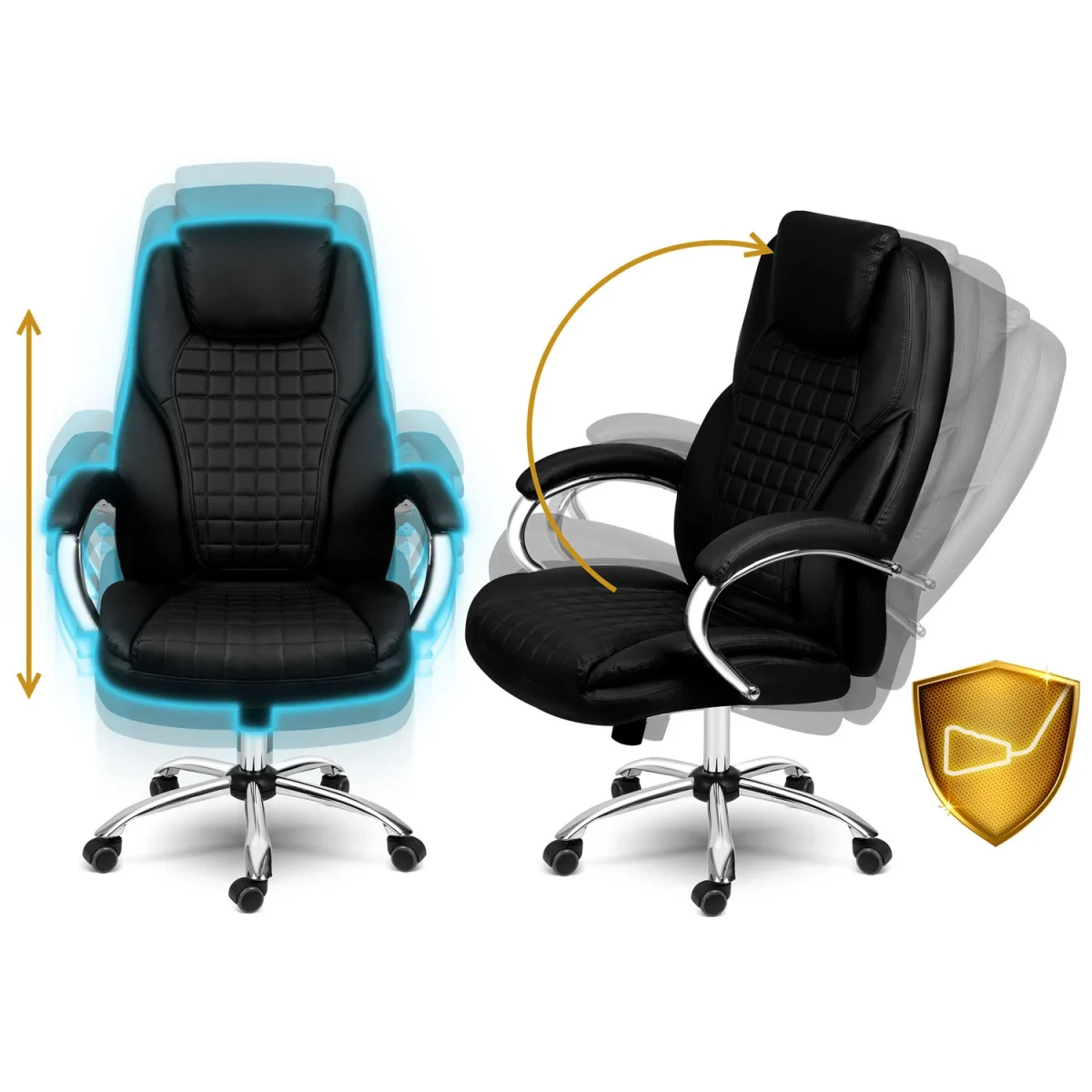 Крісло офісне Sofotel Batory 240800 чорне для продуктивної роботи - Зображення 6