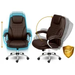 Офісне крісло з мікросітки Sofotel Batory каштан для комфортної роботи - Зображення 6