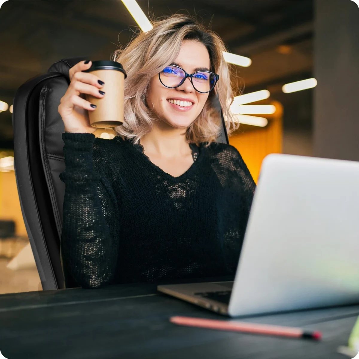 Офісне крісло Sofotel Porto чорне – класика та надійність для робочого простору - Зображення 3