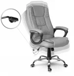 Комфортне офісне крісло Sofotel Porto сіре для вашого робочого простору - Зображення 8