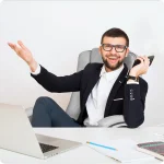 Комфортне офісне крісло Sofotel Porto сіре для вашого робочого простору - Зображення 6