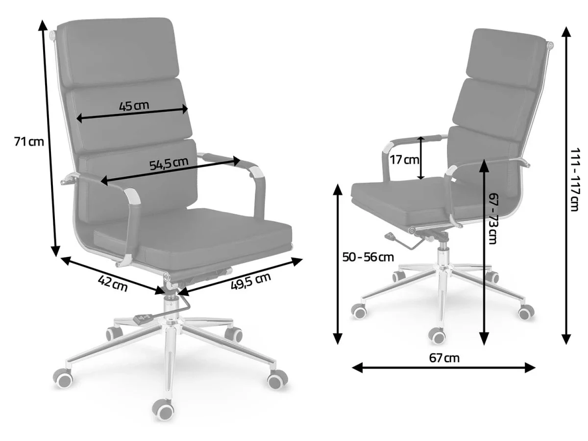 Офісне крісло Sofatel Ryokan чорне для стильного інтер’єру - Зображення 12