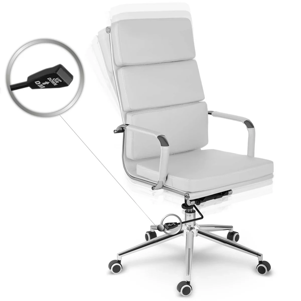 Крісло офісне Sofatel Ryokan біле – сучасний стиль та комфорт для роботи - Зображення 8