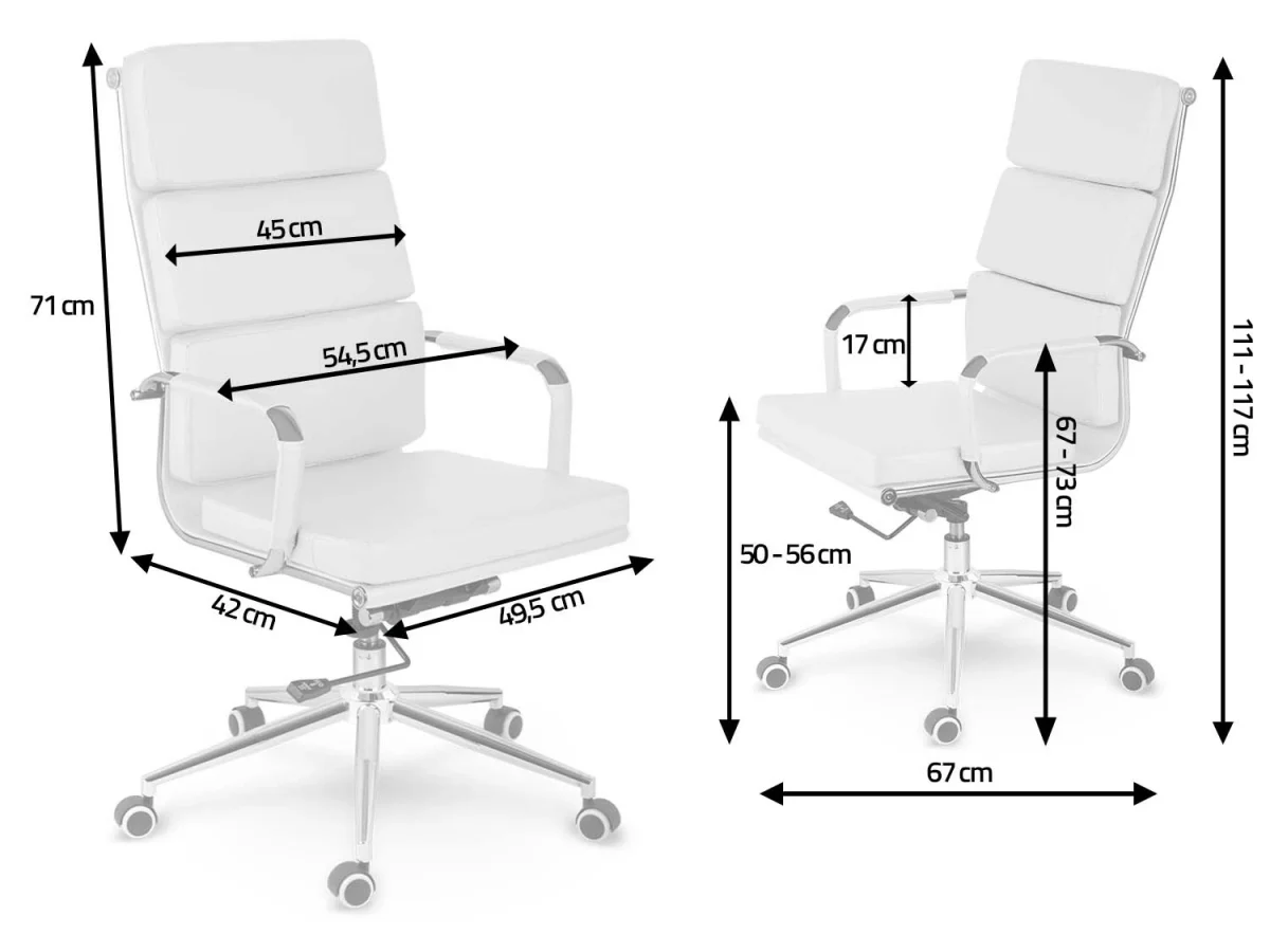 Крісло офісне Sofatel Ryokan біле – сучасний стиль та комфорт для роботи - Зображення 10