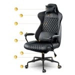 Офісне крісло Sofotel Werona чорне для тривалих робочих годин - Зображення 6