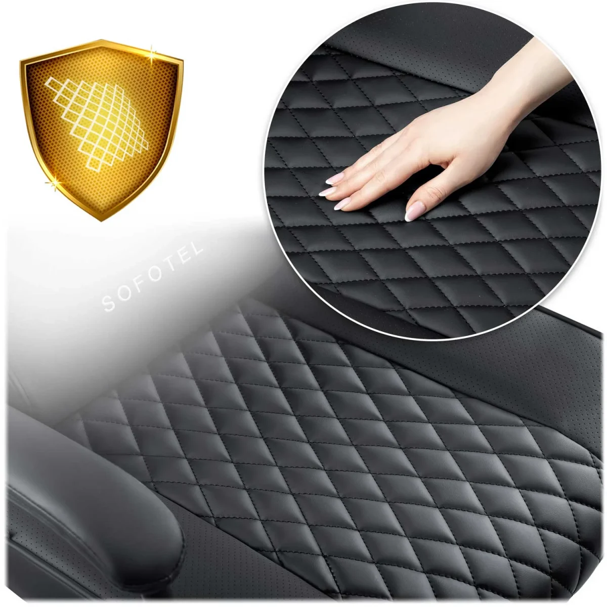 Офісне крісло Sofotel Werona чорне для тривалих робочих годин - Зображення 9