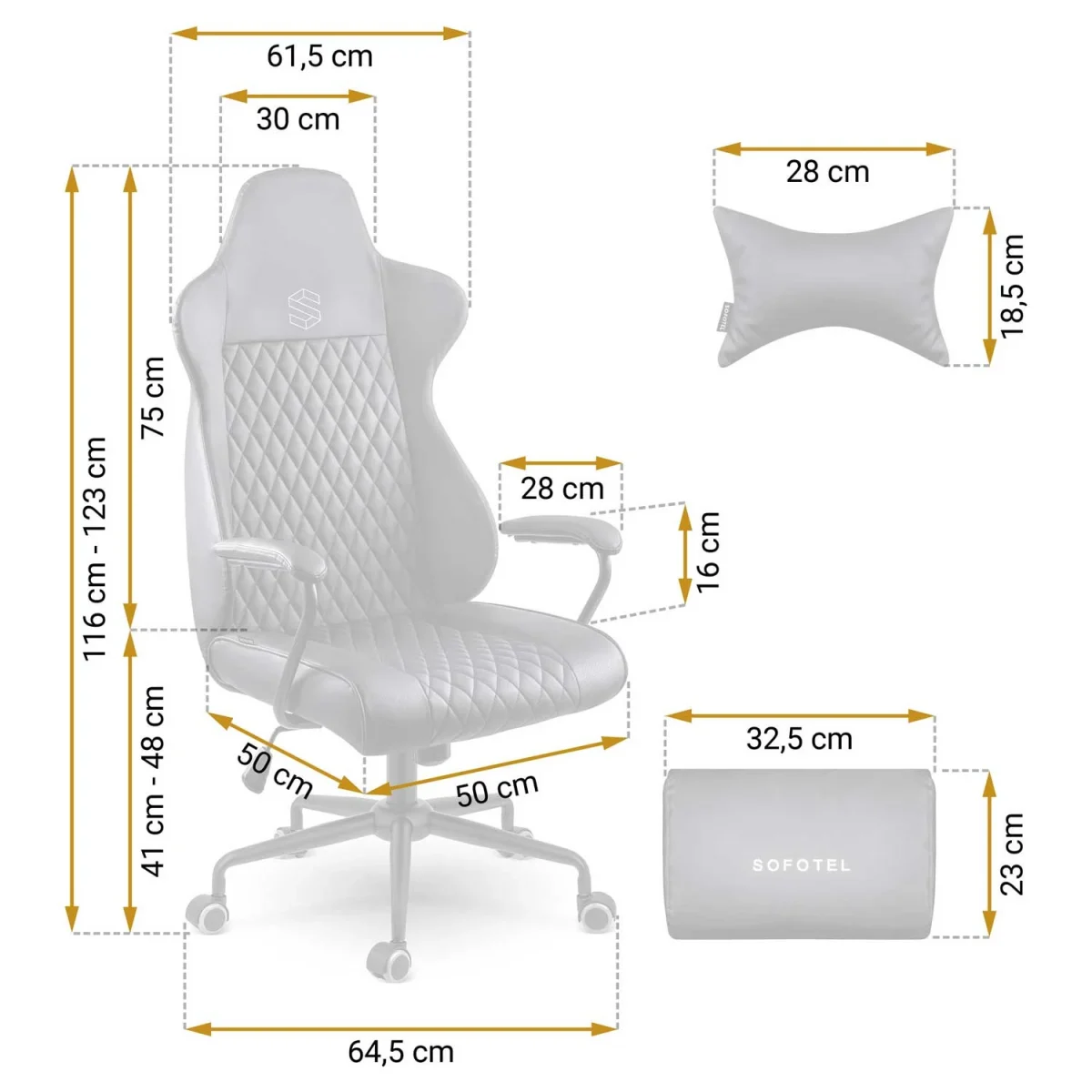 Офісне крісло Sofotel Werona чорне для тривалих робочих годин - Зображення 10